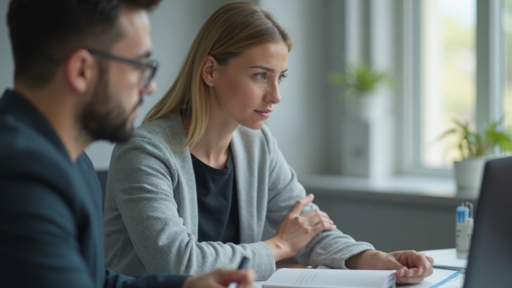 UX-исследователь проводит интервью с пользователем в офисе